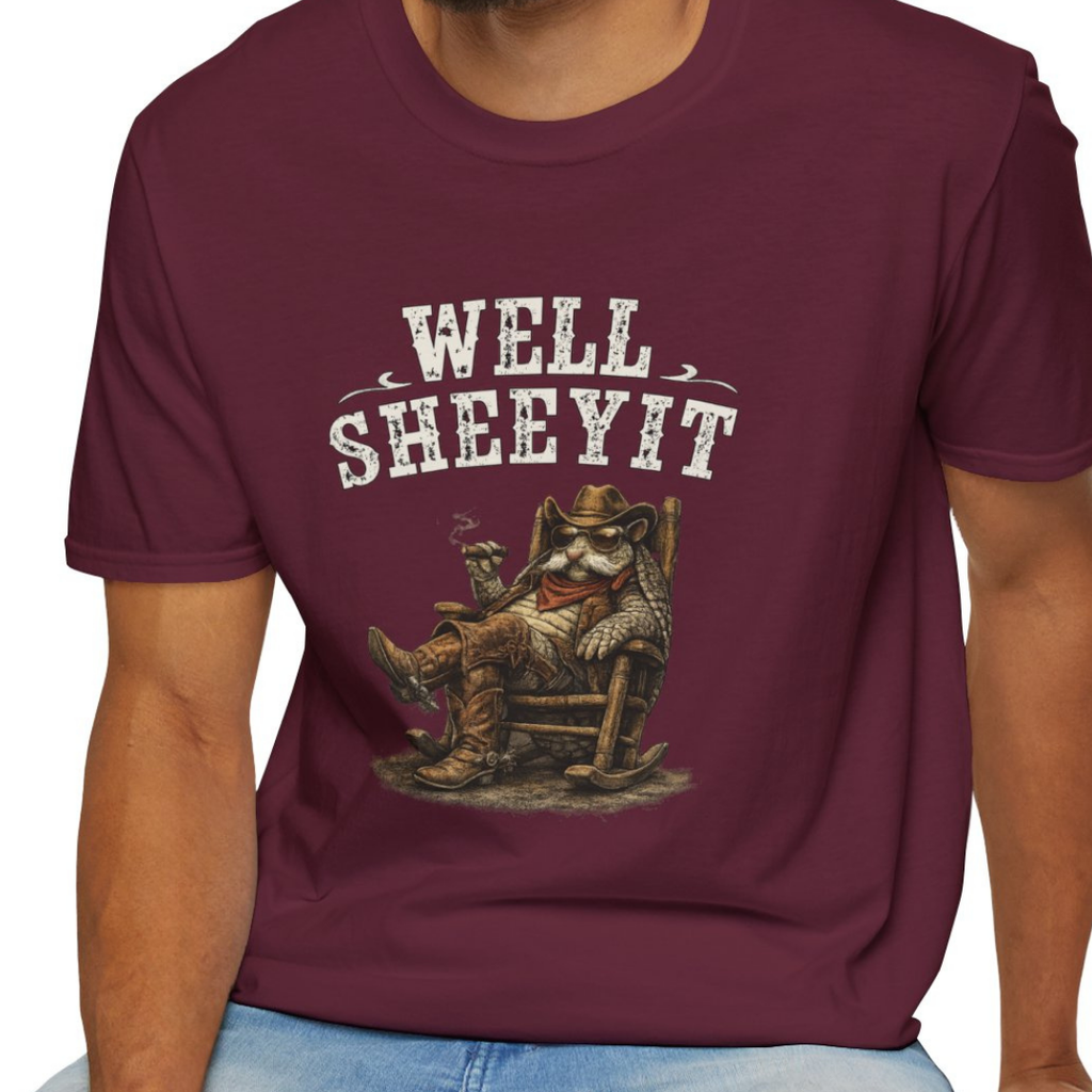 "Well, Sheeyit" Armadillo Funny Shirt