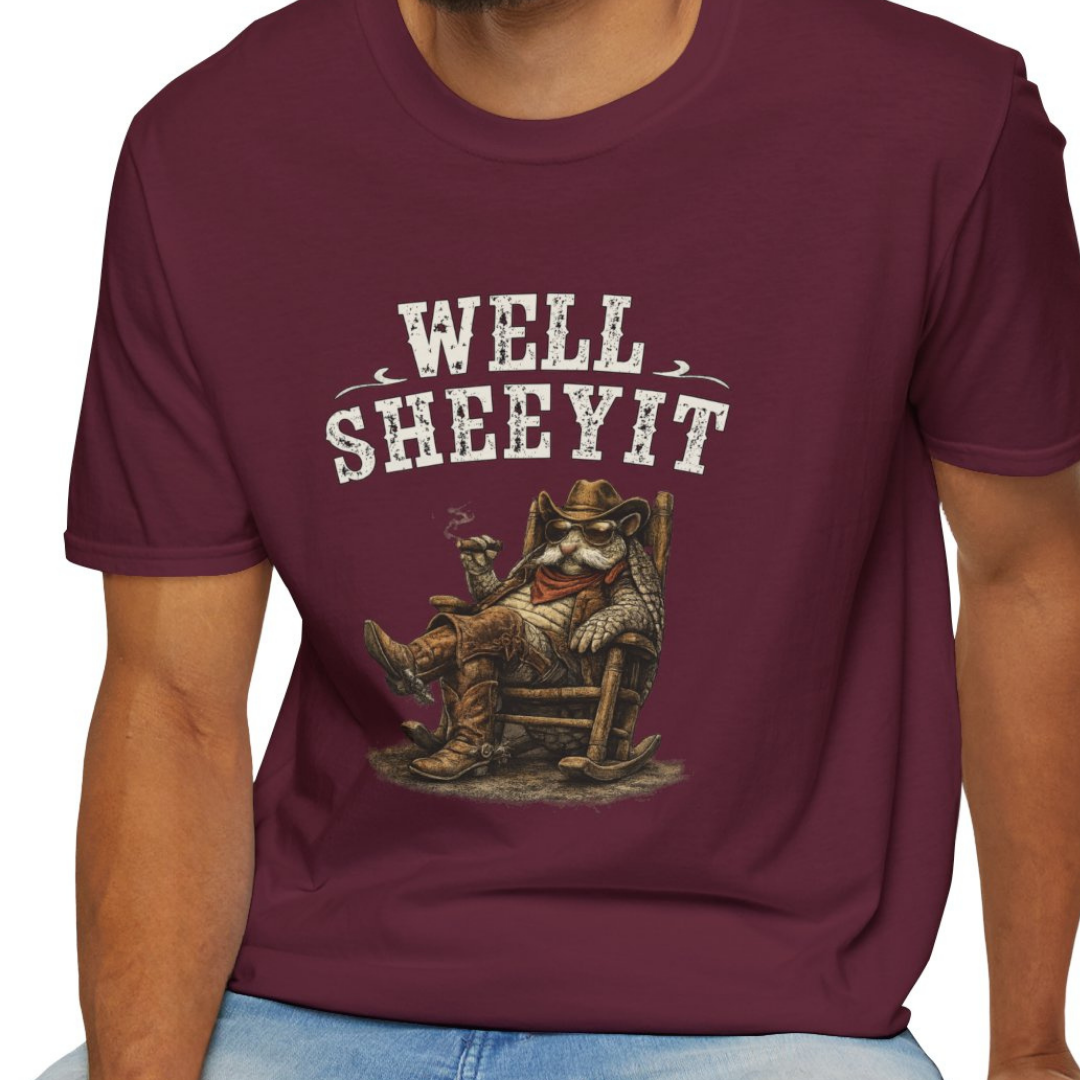 "Well, Sheeyit" Armadillo Funny Shirt