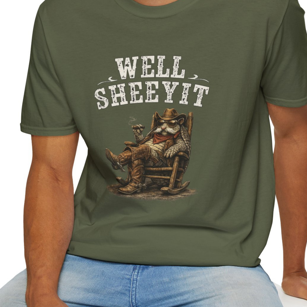 "Well, Sheeyit" Armadillo Funny Shirt