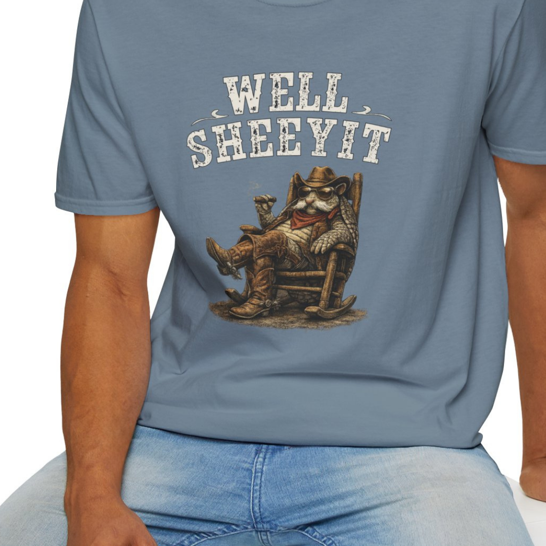 "Well, Sheeyit" Armadillo Funny Shirt