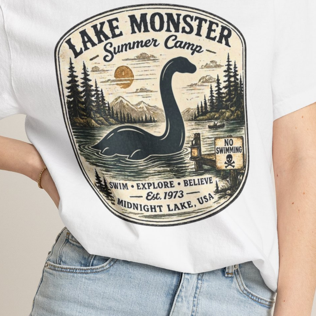 Lake Monster Summer Camp Comfort Colors T-Shirt