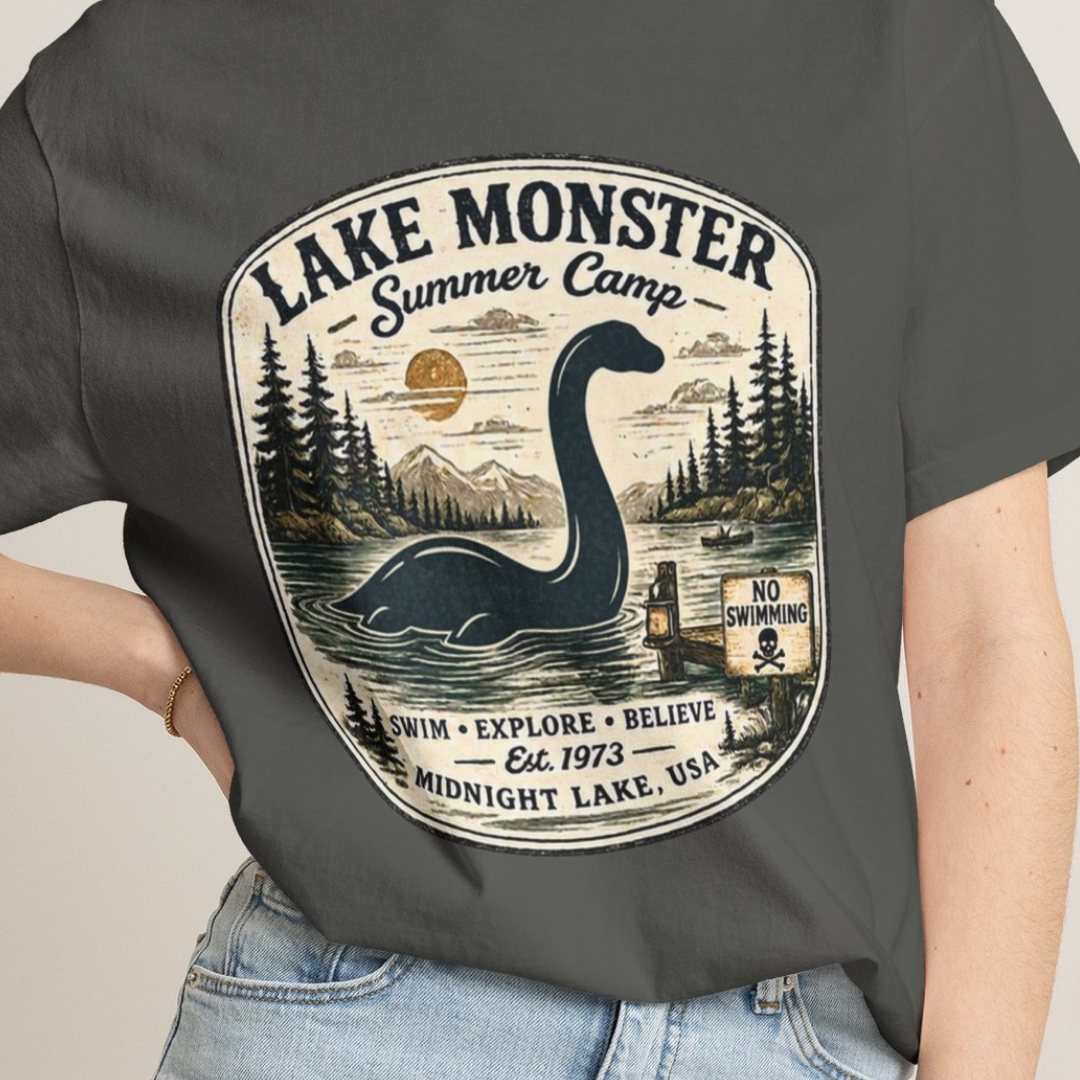 Lake Monster Summer Camp Comfort Colors T-Shirt