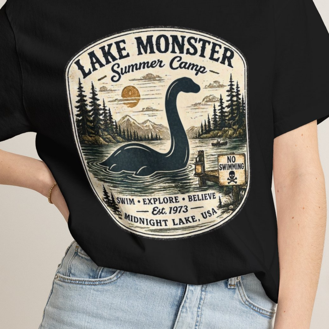 Lake Monster Summer Camp Comfort Colors T-Shirt