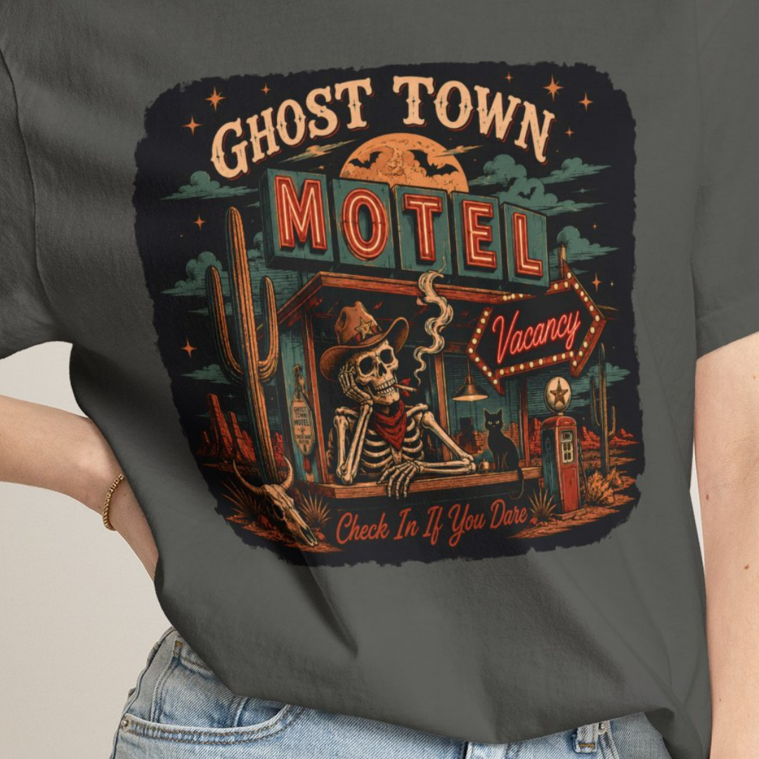 Ghost Town Vintage Desert Motel Comfort Colors TShirt