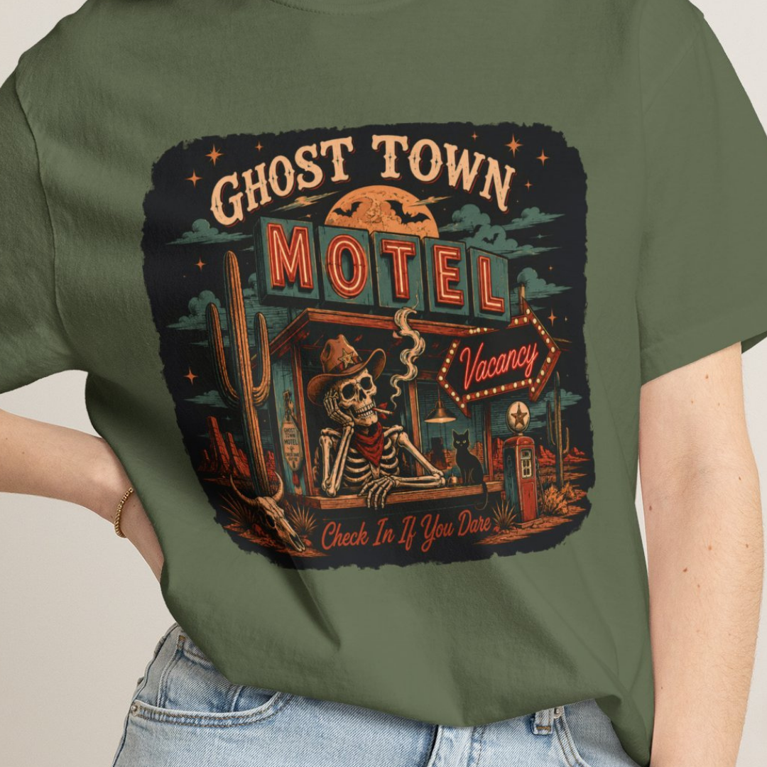 Ghost Town Vintage Desert Motel Comfort Colors TShirt