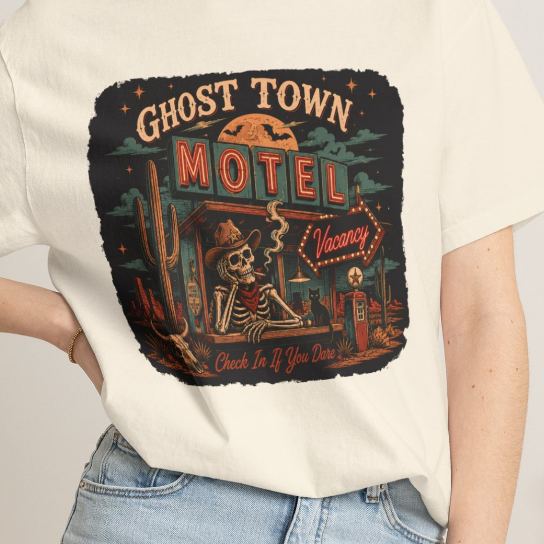Ghost Town Vintage Desert Motel Comfort Colors TShirt