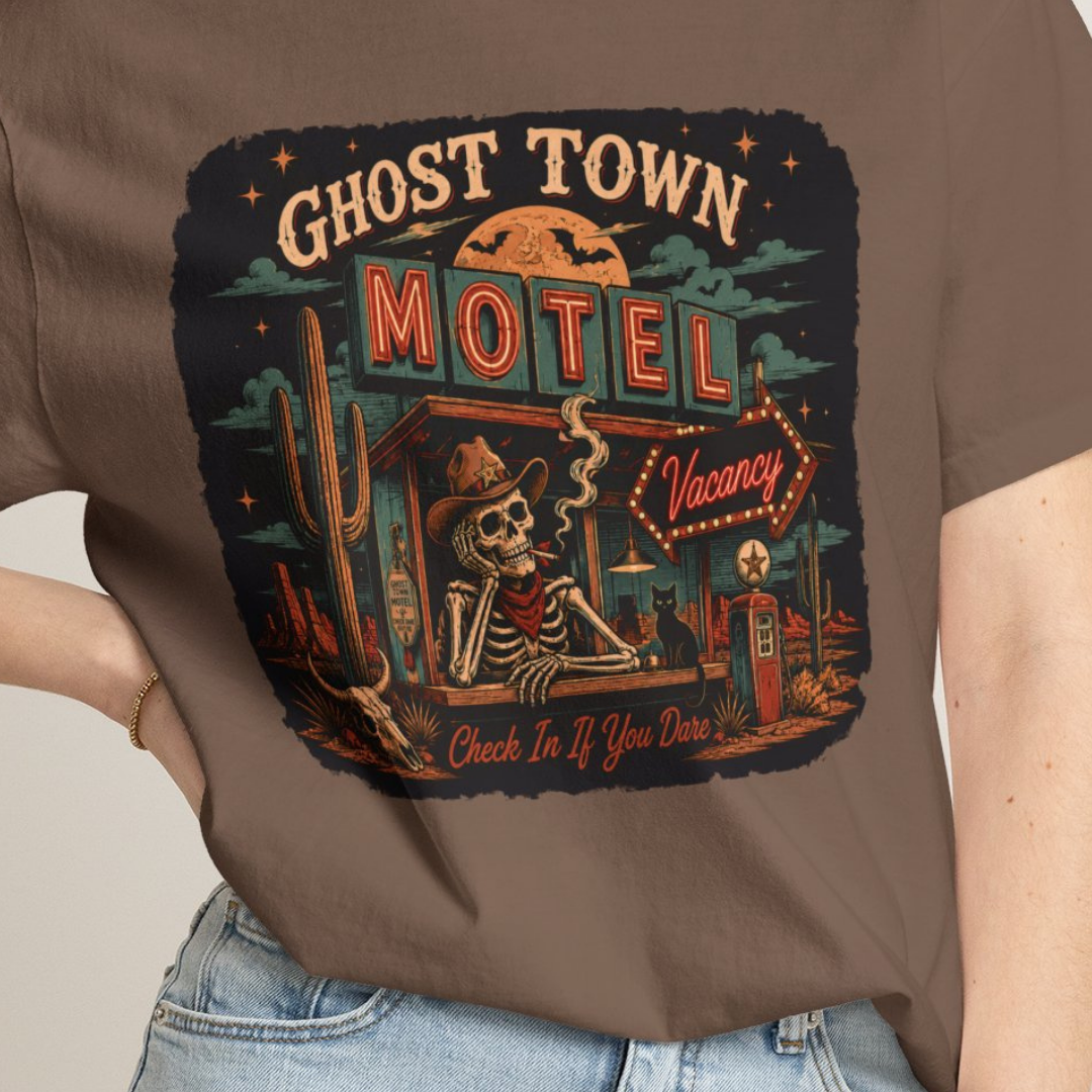 Ghost Town Vintage Desert Motel Comfort Colors TShirt