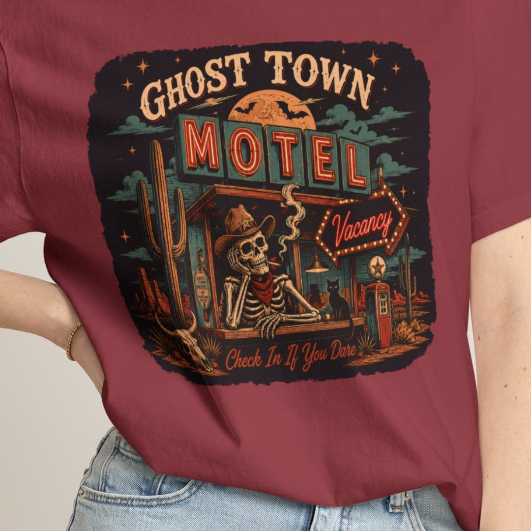 Ghost Town Vintage Desert Motel Comfort Colors TShirt