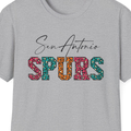 San Antonio Basketball Leopard Print T-Shirt