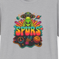 Retro Alien San Antonio Basketball  T-Shirt