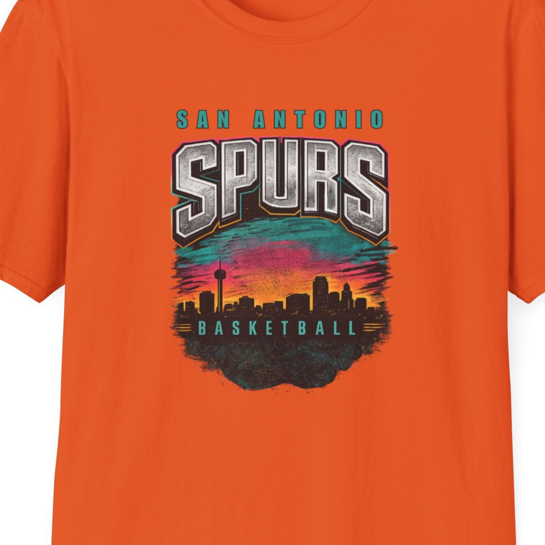 San Antonio City Skyline Spurs T-Shirt