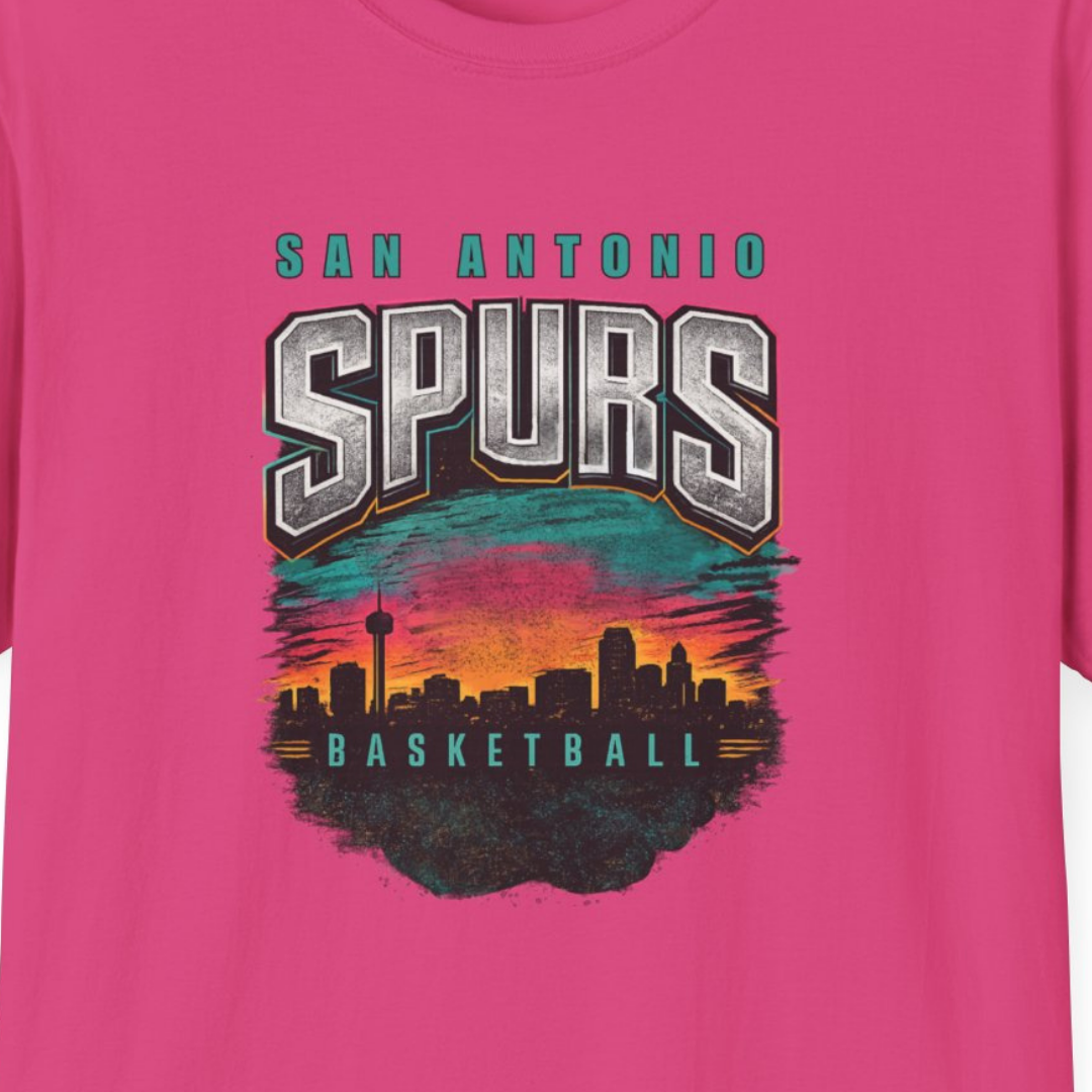 San Antonio City Skyline Spurs T-Shirt