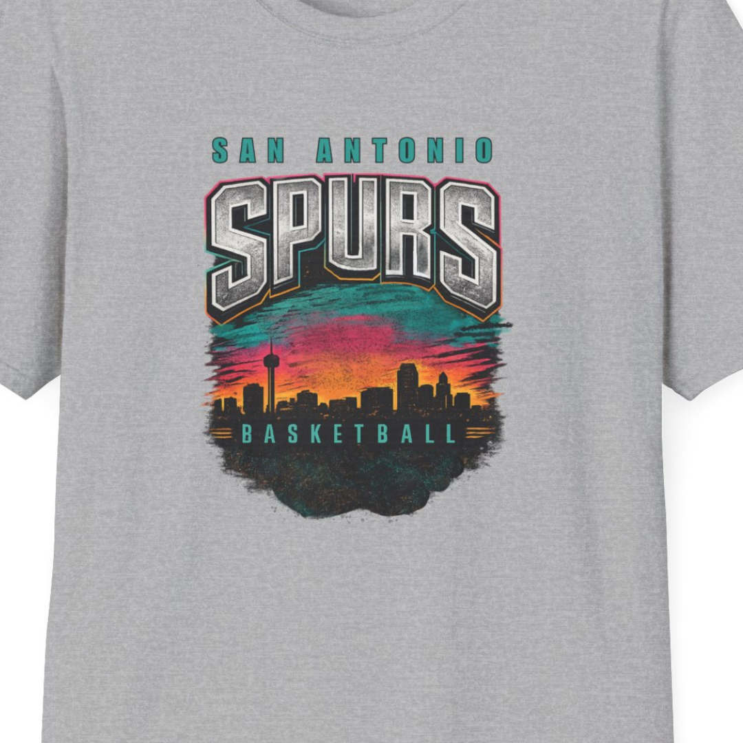 San Antonio City Skyline Spurs T-Shirt