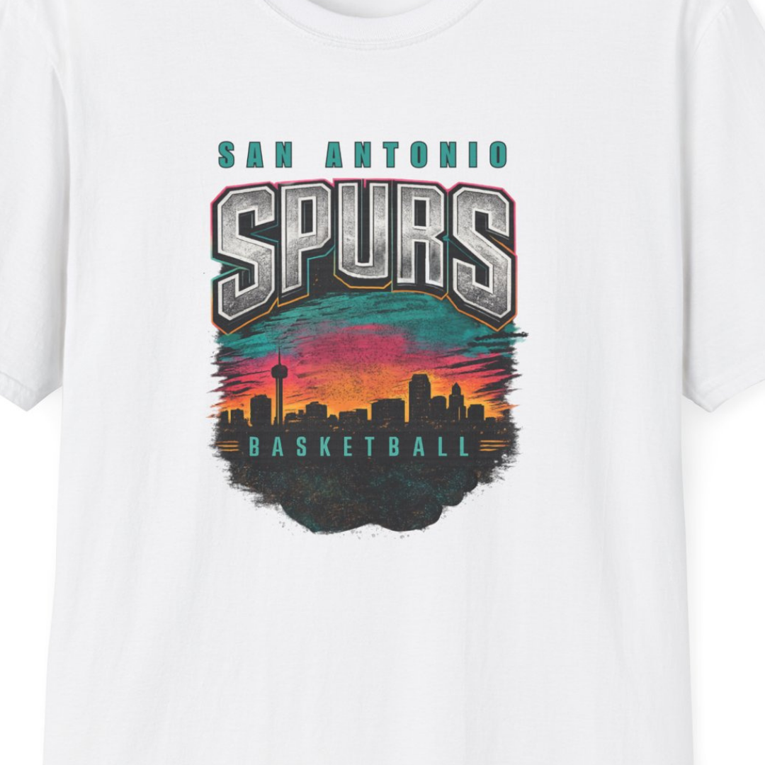 San Antonio City Skyline Spurs T-Shirt