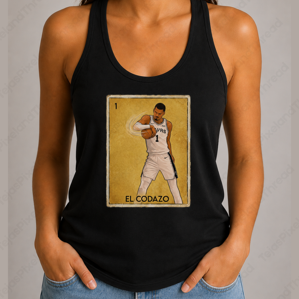 El Codazo Basketball Player Loteria Card Tank