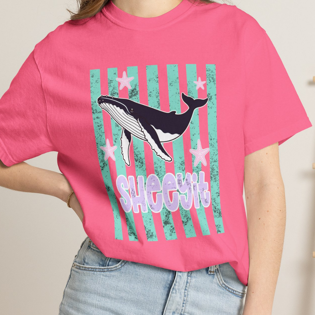 Whale Sheeyit Summer Comfort Colors T-Shirt