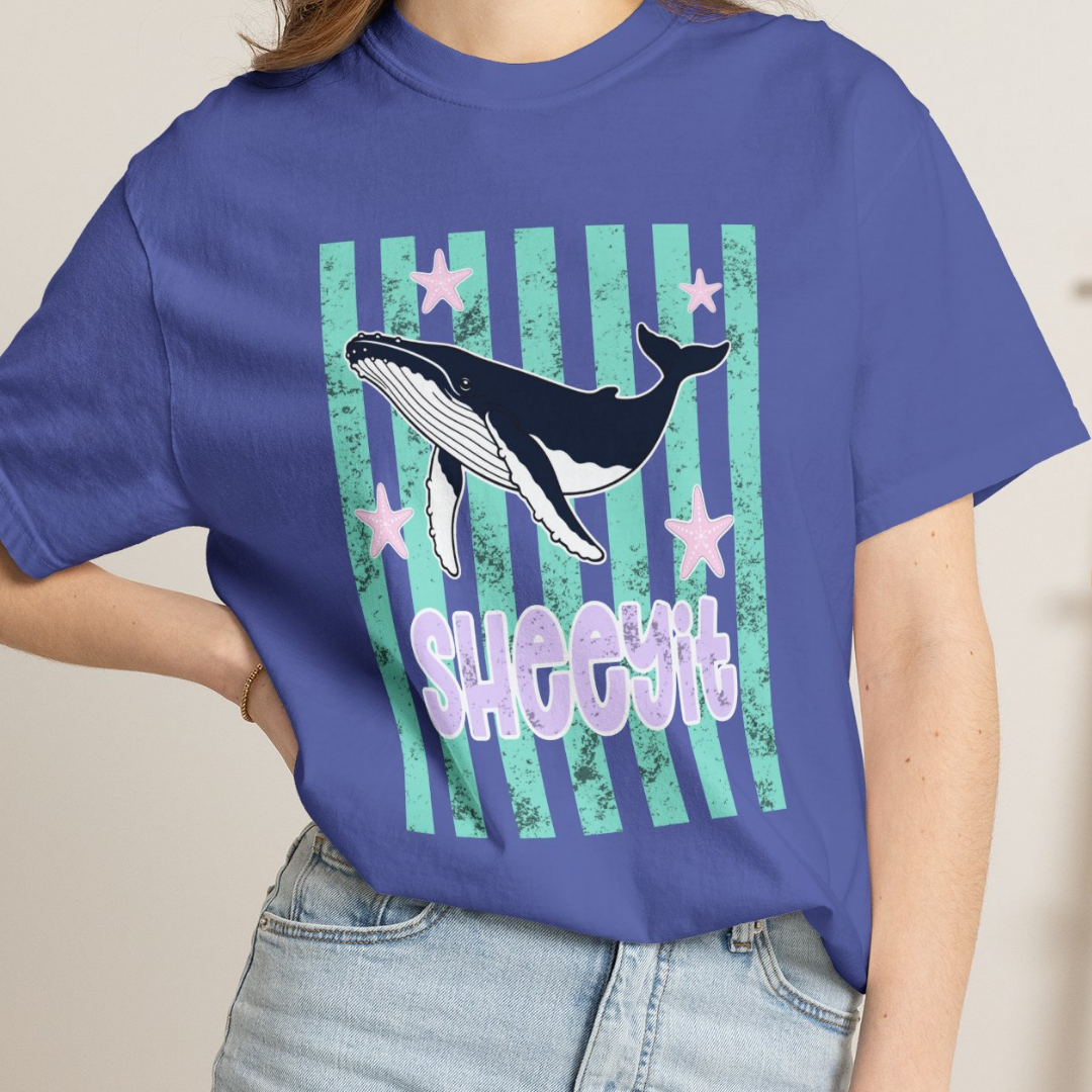 Whale Sheeyit Summer Comfort Colors T-Shirt
