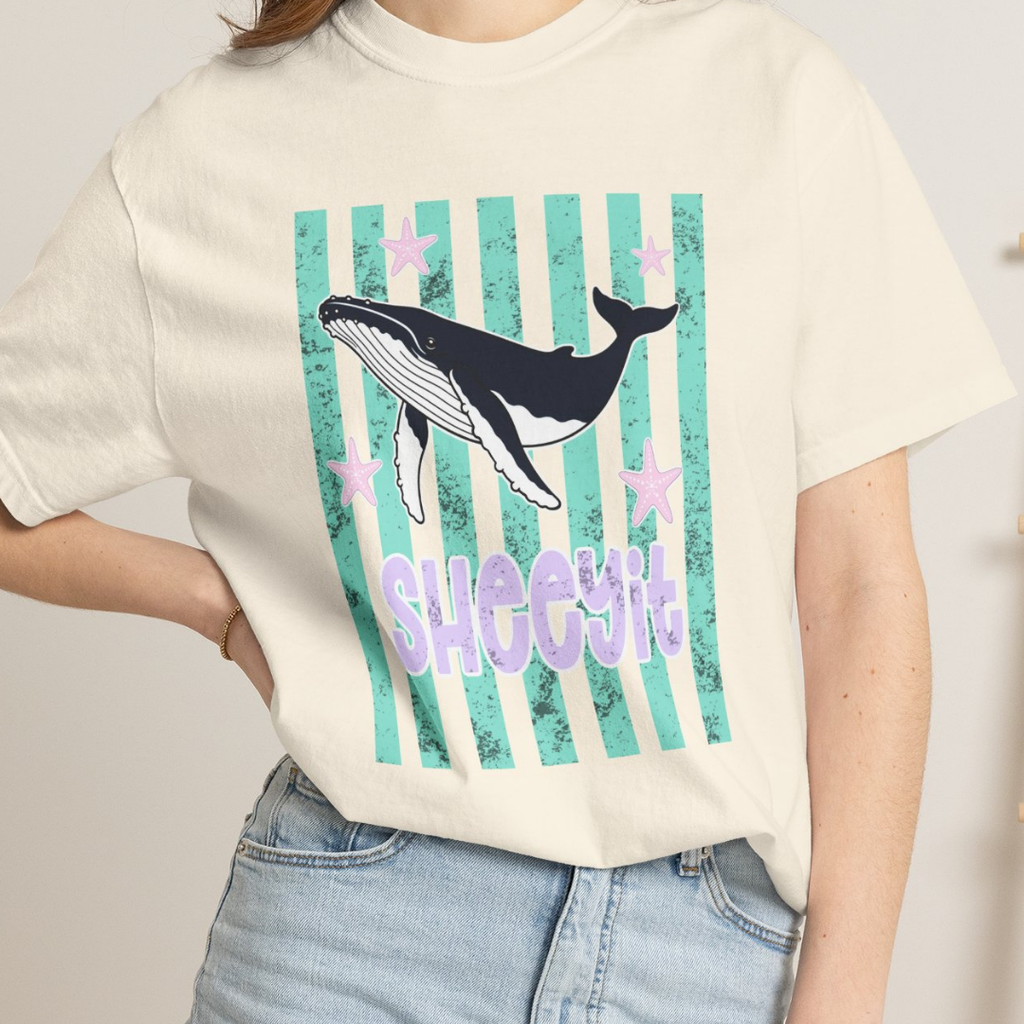Whale Sheeyit Summer Comfort Colors T-Shirt