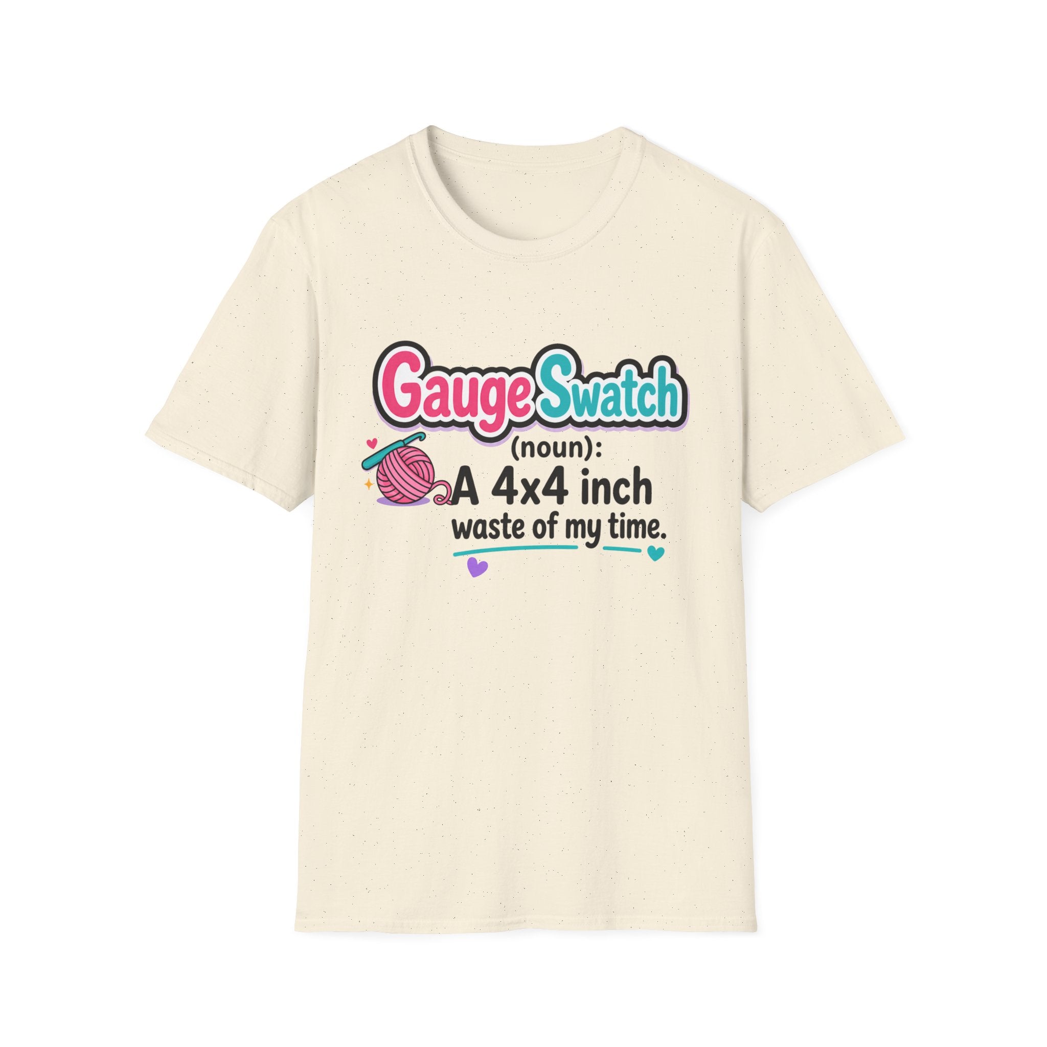 Gauge Swatch Waste of Time-Knitting and Crochet T-Shirt