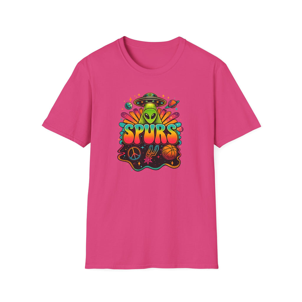 Retro Alien San Antonio Basketball  T-Shirt