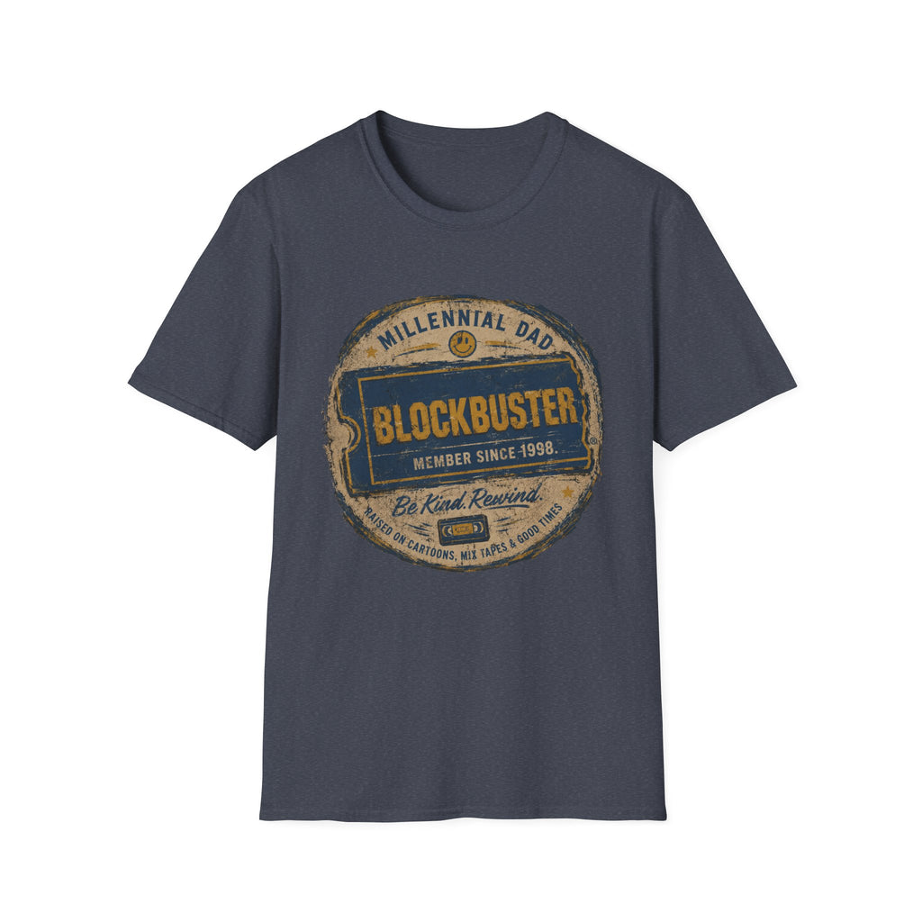 Retro Blockbuster Millennial Dad Vintage T-Shirt