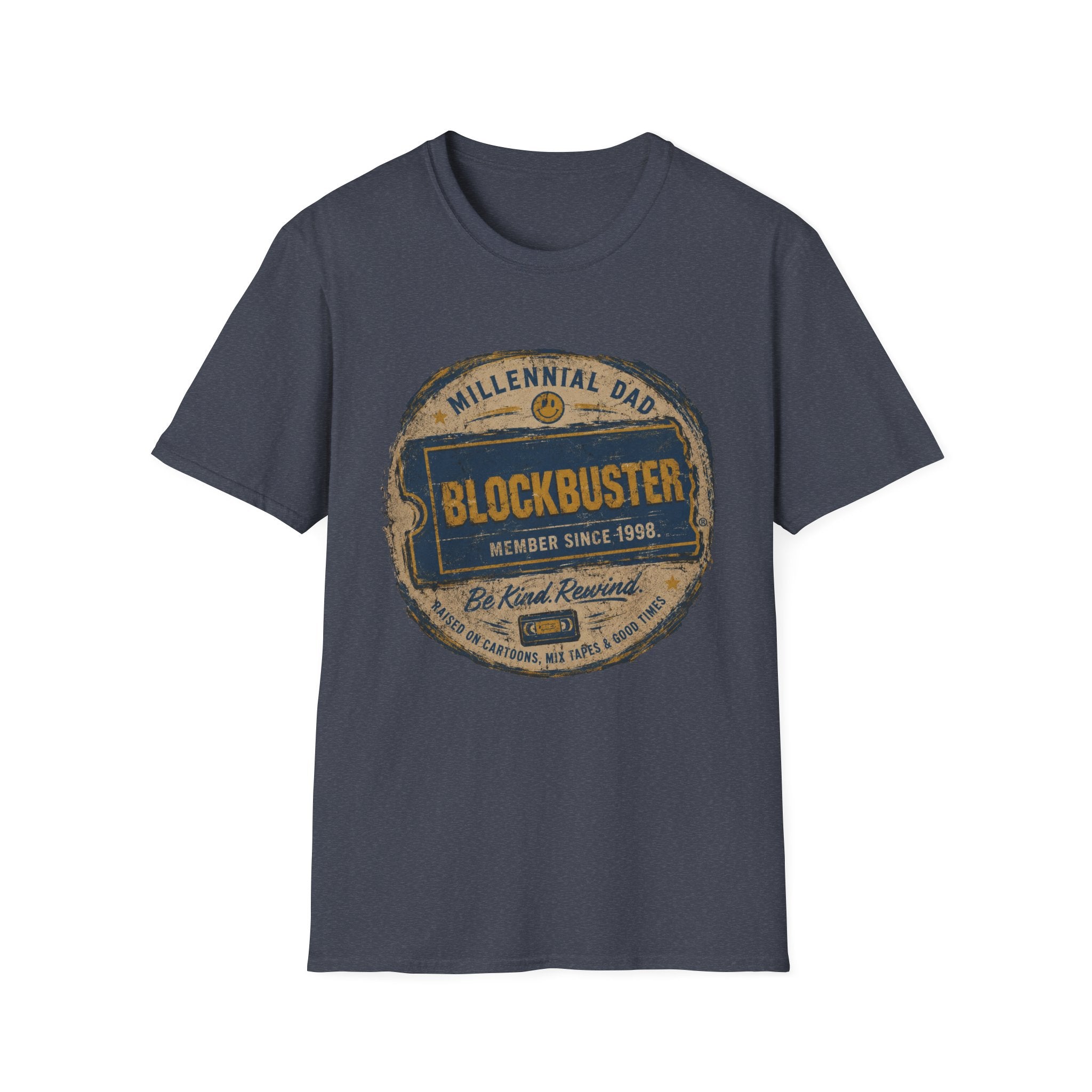 Retro Blockbuster Millennial Dad Vintage T-Shirt