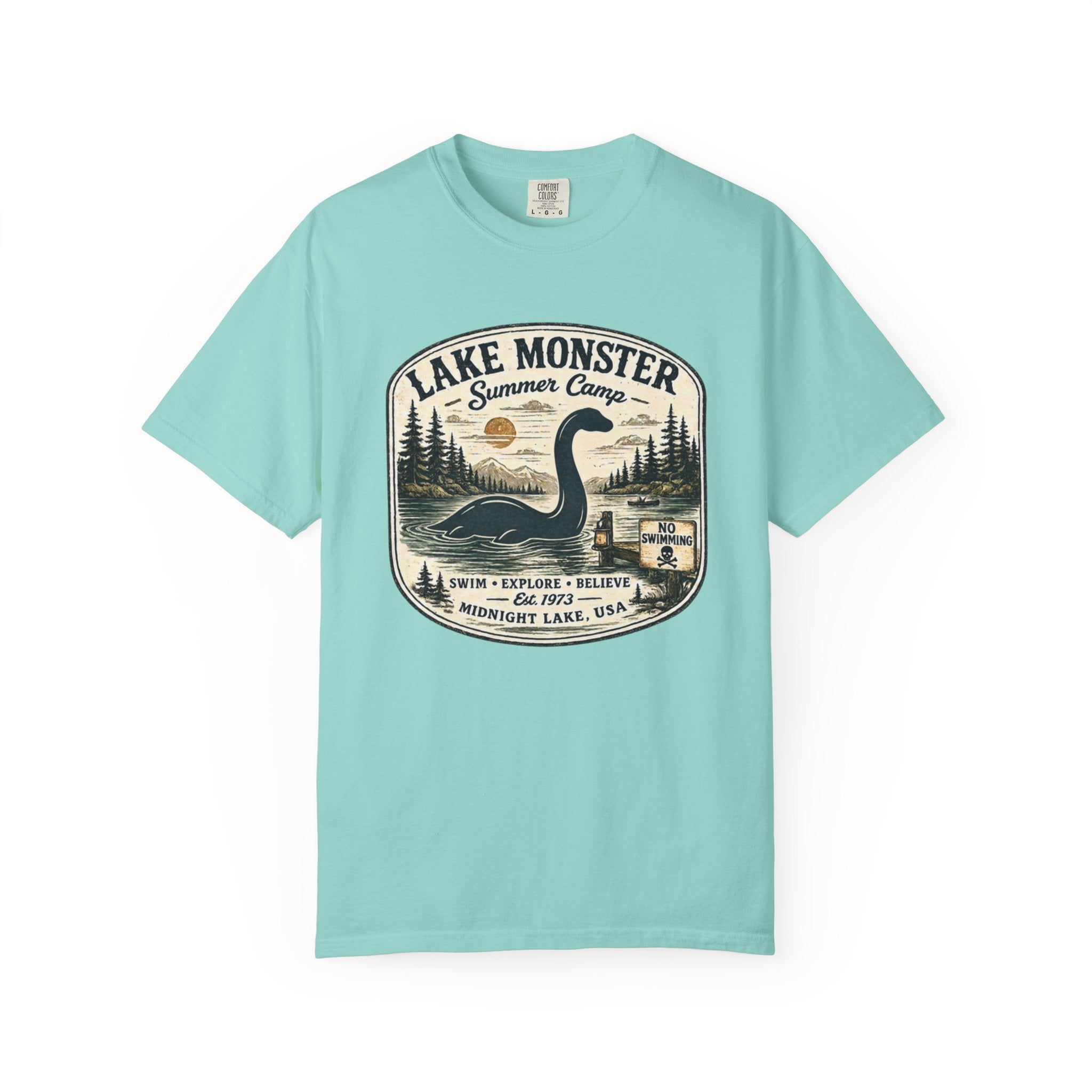 Lake Monster Summer Camp Comfort Colors T-Shirt