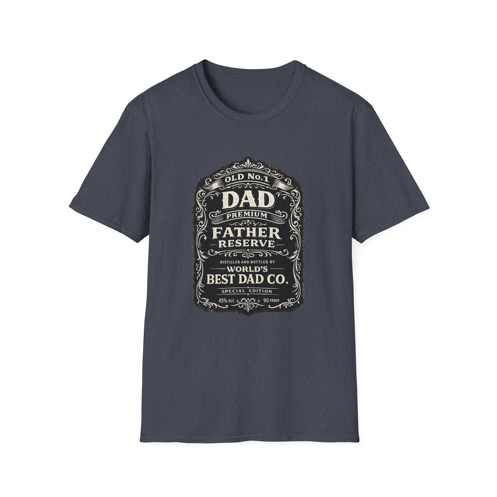 Best Dad Co. Vintage Label T-Shirt-Father's Day Gift
