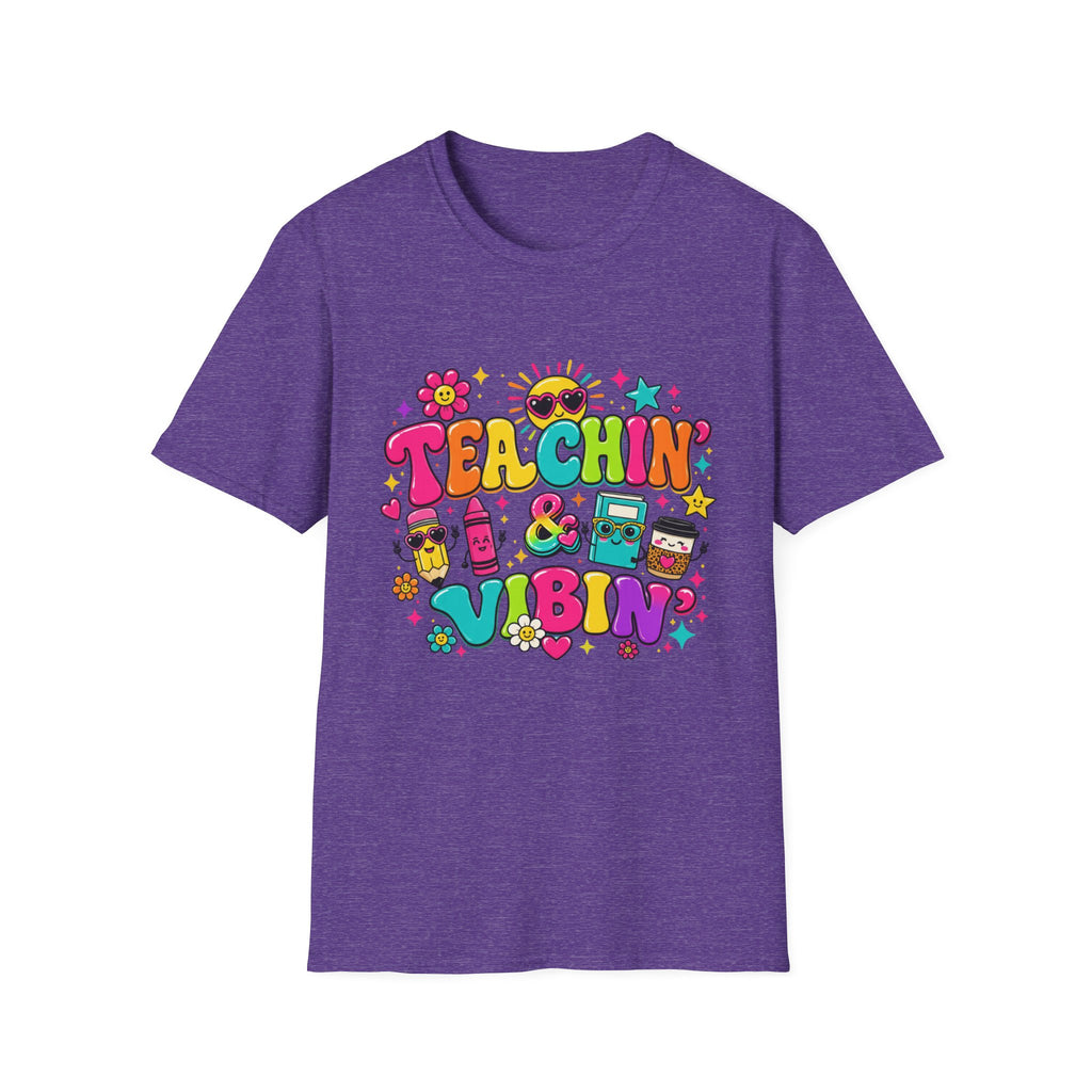 Teachin' & Vibin' Teacher T-Shirt