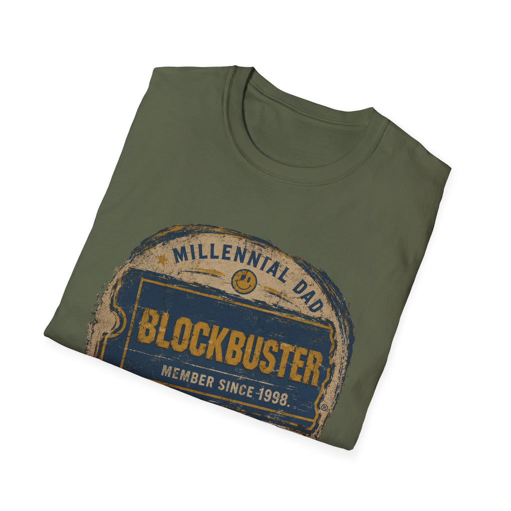 Retro Blockbuster Millennial Dad Vintage T-Shirt
