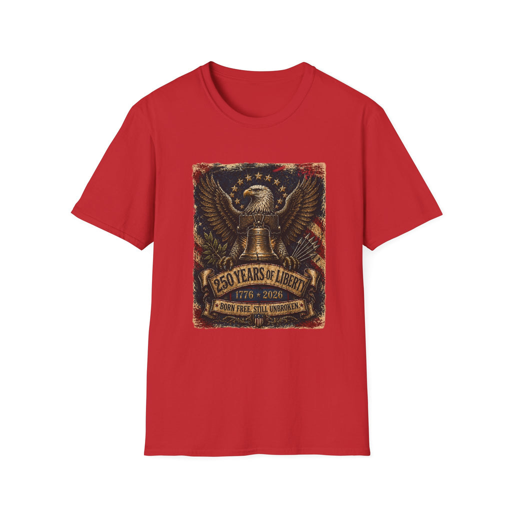 Liberty Eagle  250 Years of Liberty Patriotic T-Shirt