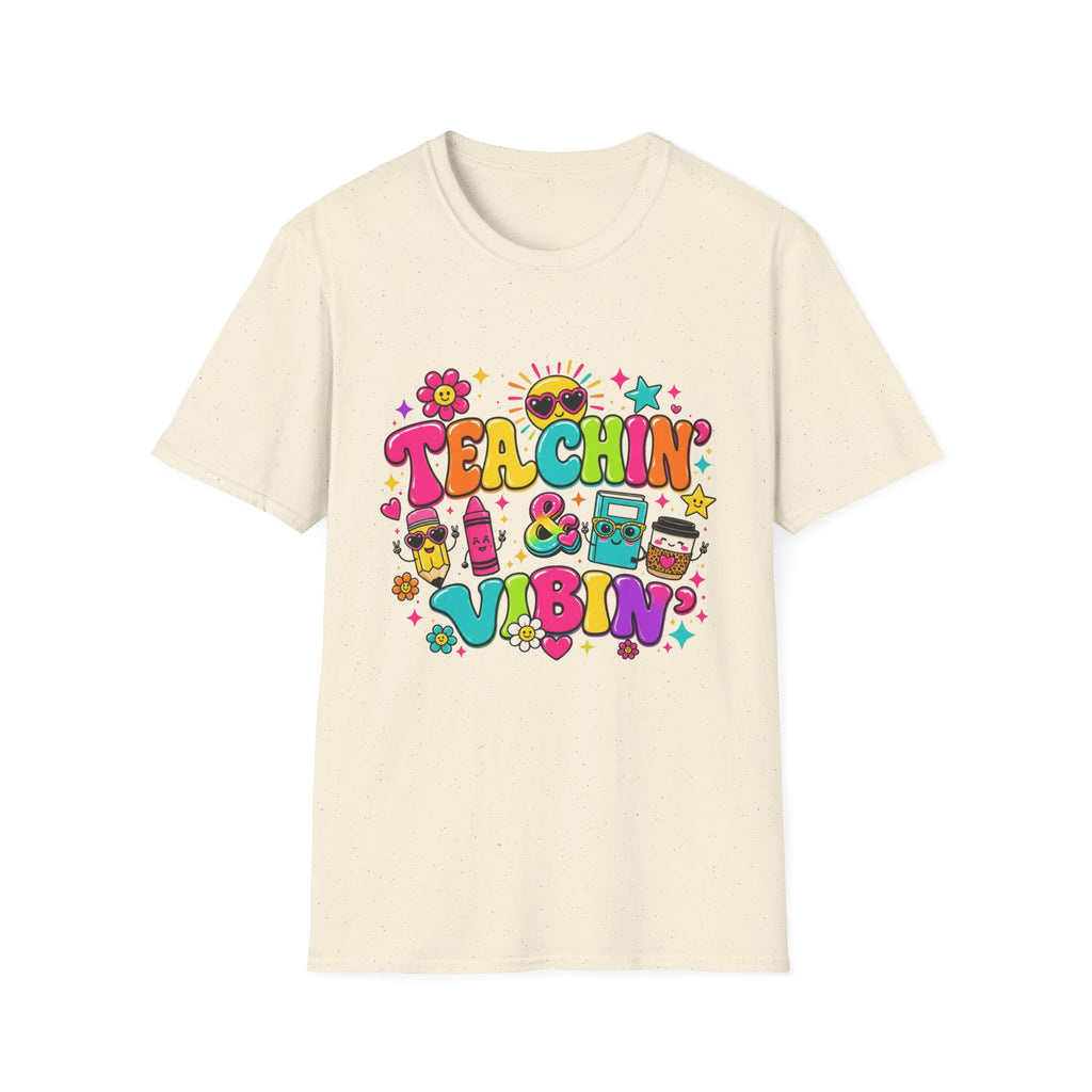 Teachin' & Vibin' Teacher T-Shirt