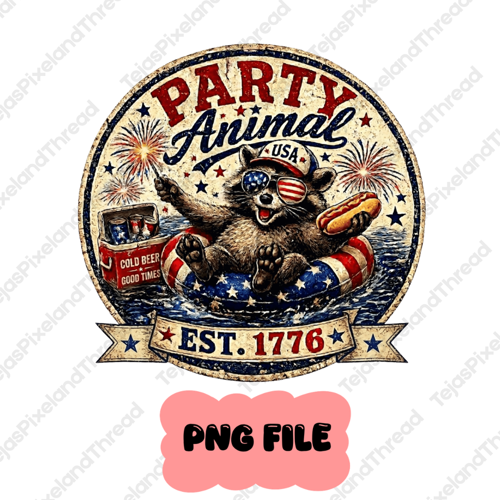 USA American Raccoon Tubing PNG