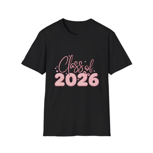 Class of 2026 Pink Coquette Graduation T-Shirt