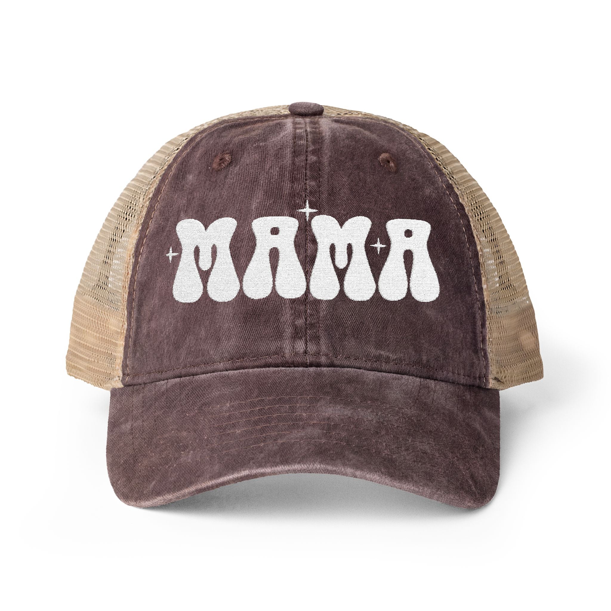 Mama Woman's Washed Mesh-Back Cap