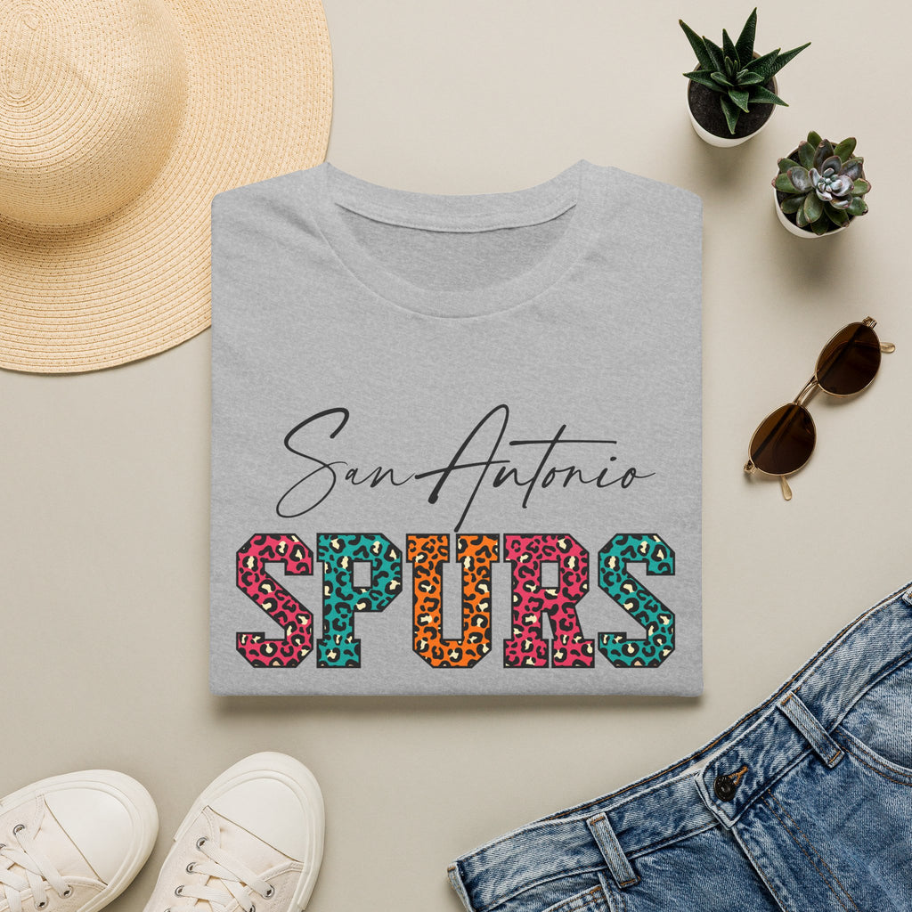 San Antonio Basketball Leopard Print T-Shirt