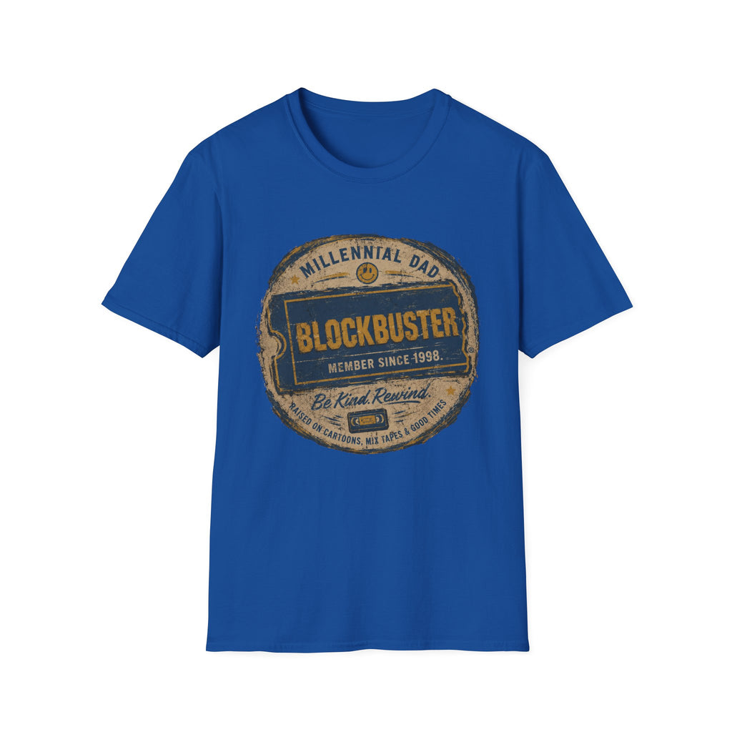 Retro Blockbuster Millennial Dad Vintage T-Shirt