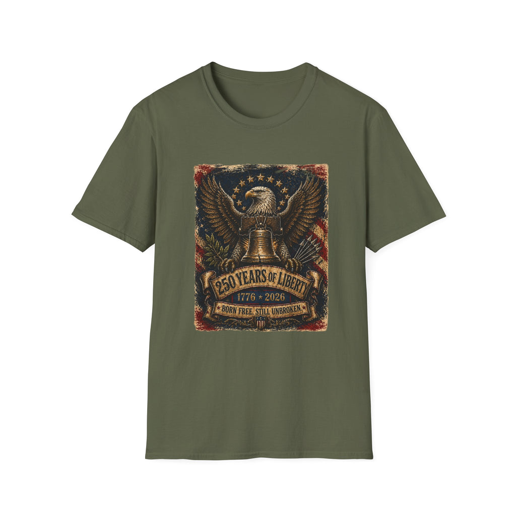 Liberty Eagle  250 Years of Liberty Patriotic T-Shirt