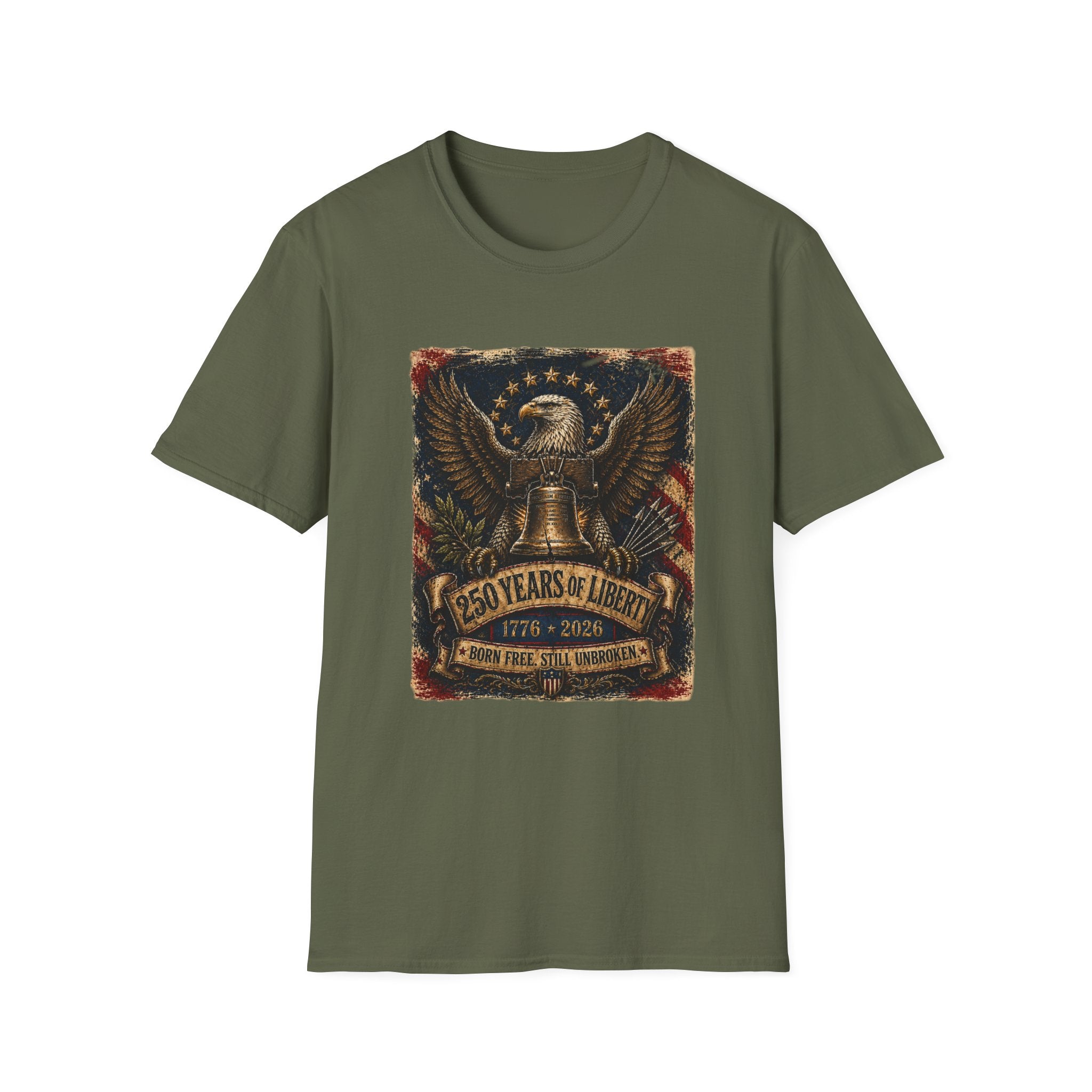 Liberty Eagle  250 Years of Liberty Patriotic T-Shirt