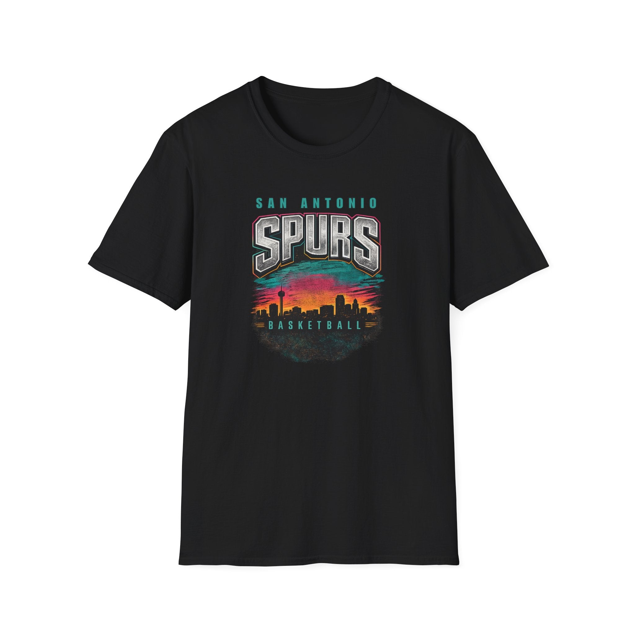 San Antonio City Skyline Spurs T-Shirt