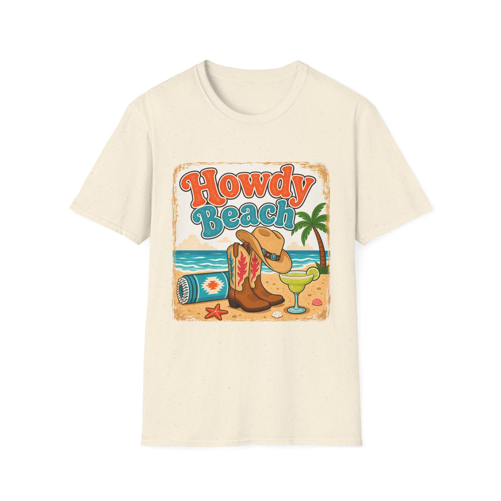 Retro Cowboy Boots & Margarita Beach T-Shirt