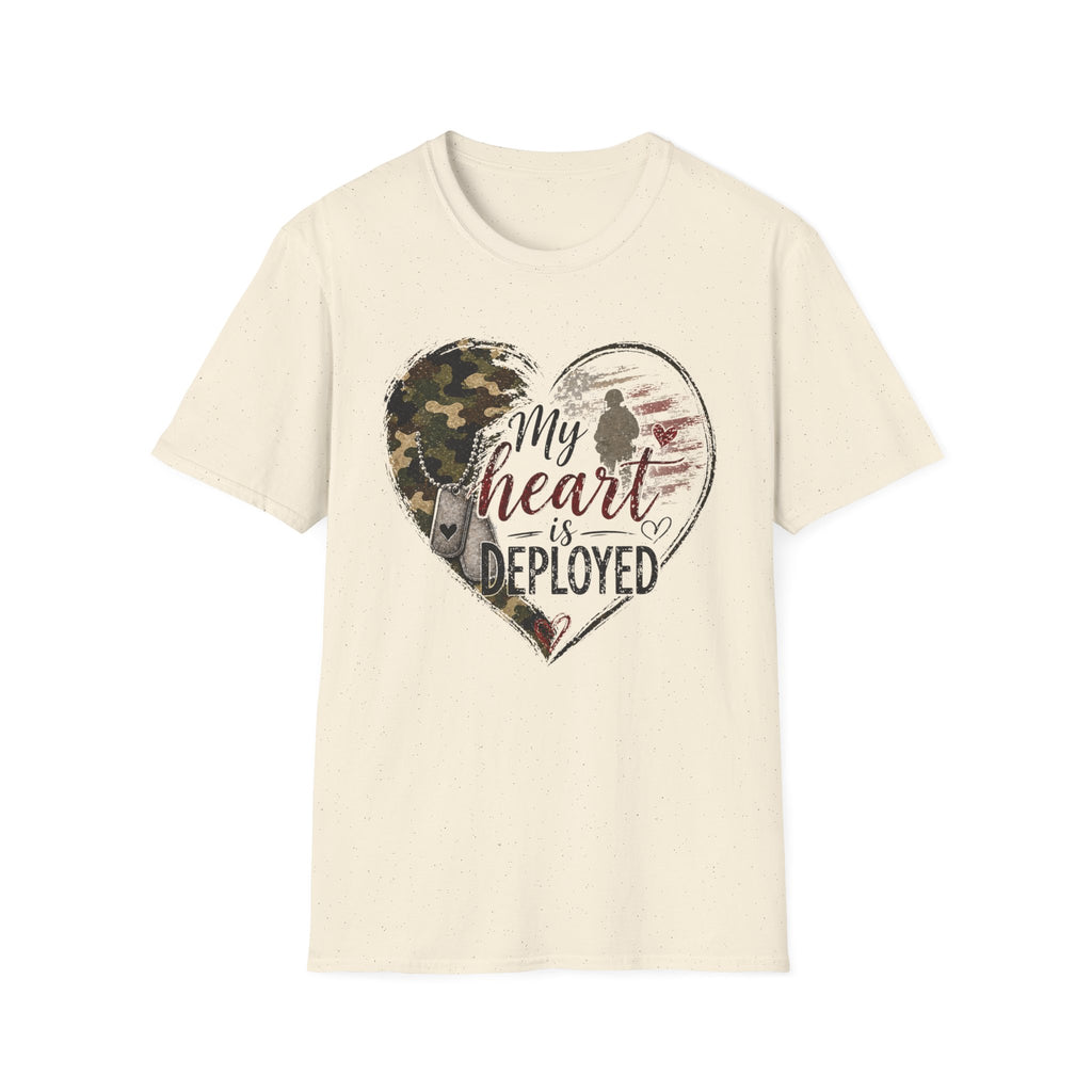 My Heart Is Deployed Military Heart T-Shirt