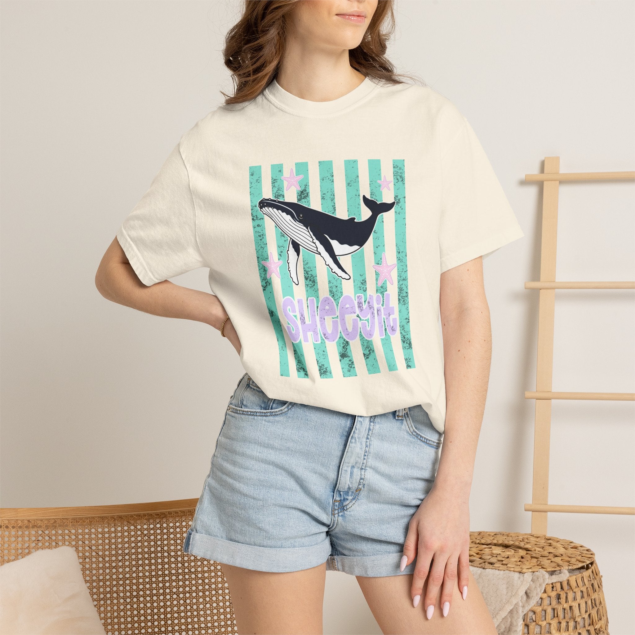 Whale Sheeyit Summer Comfort Colors T-Shirt