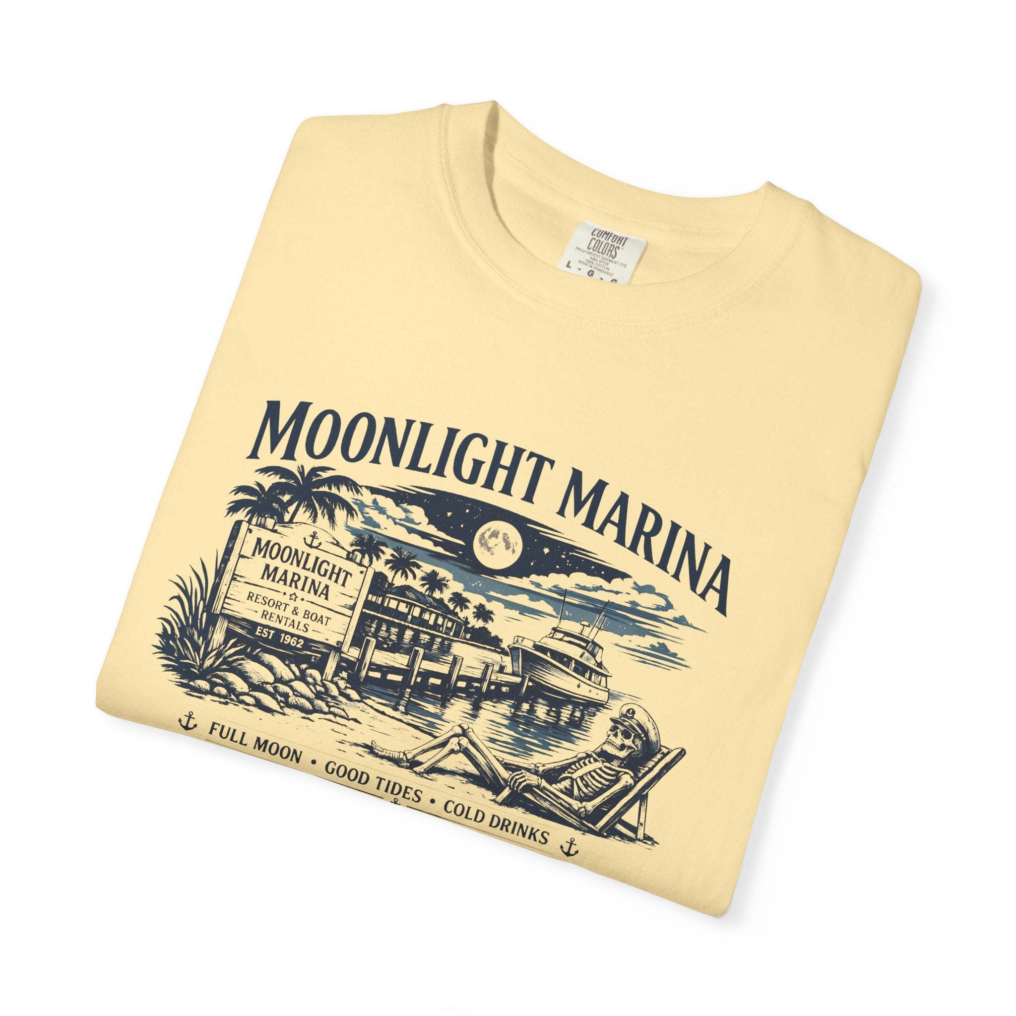Moonlight Marina Vintage Harbor Comfort Colors TShirt