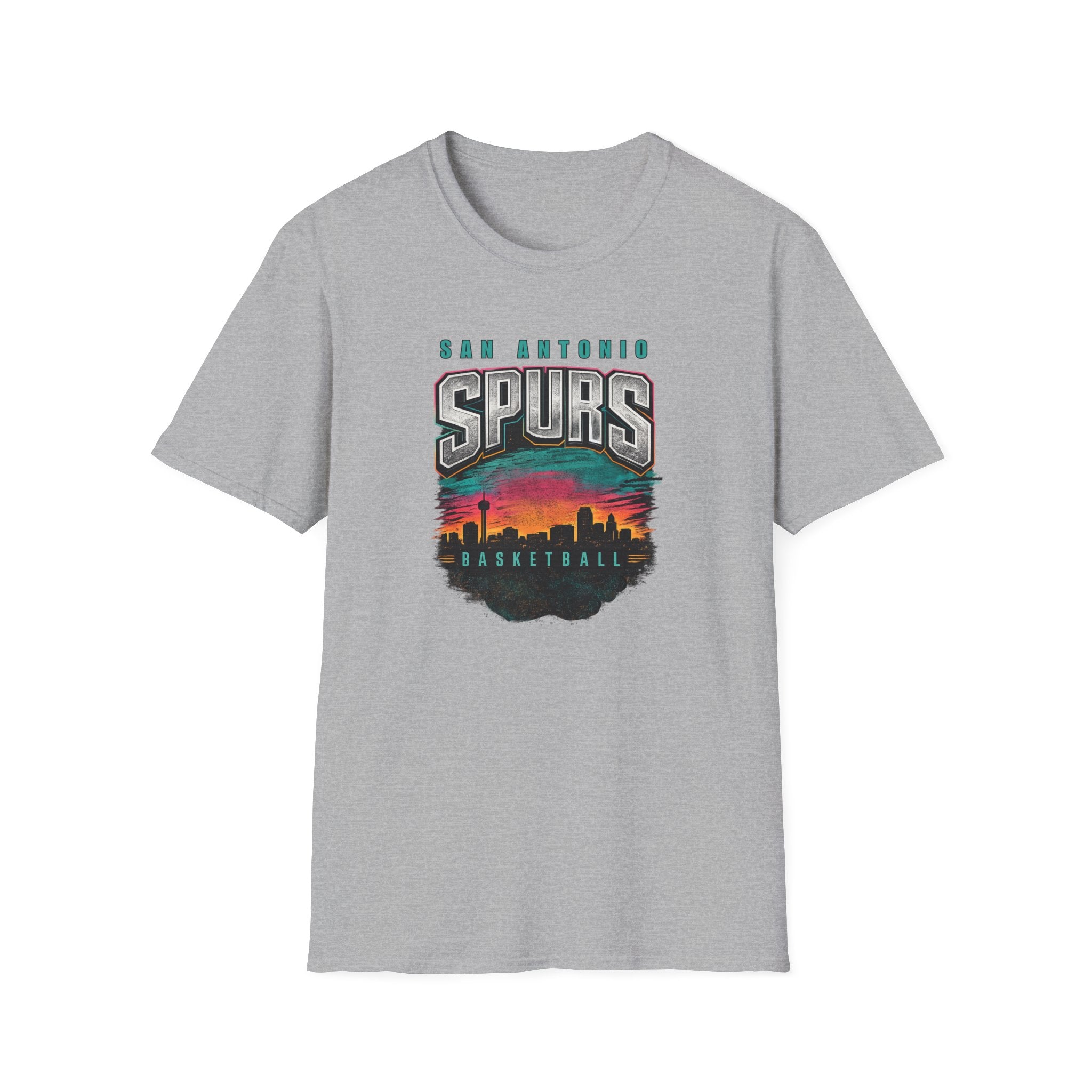 San Antonio City Skyline Spurs T-Shirt