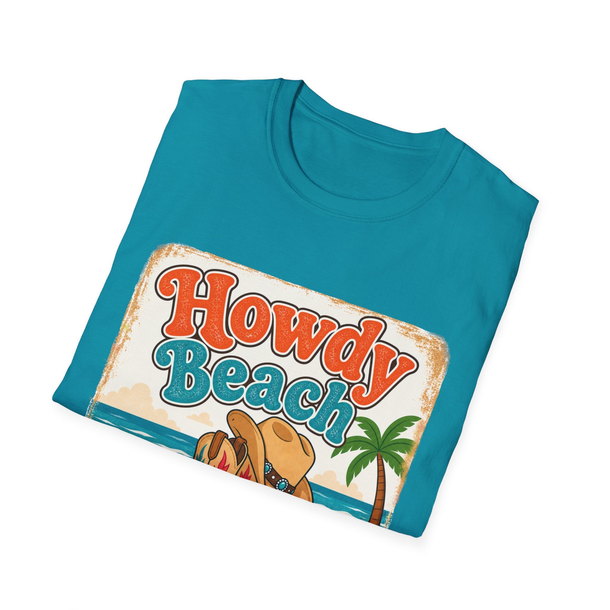 Retro Cowboy Boots & Margarita Beach T-Shirt