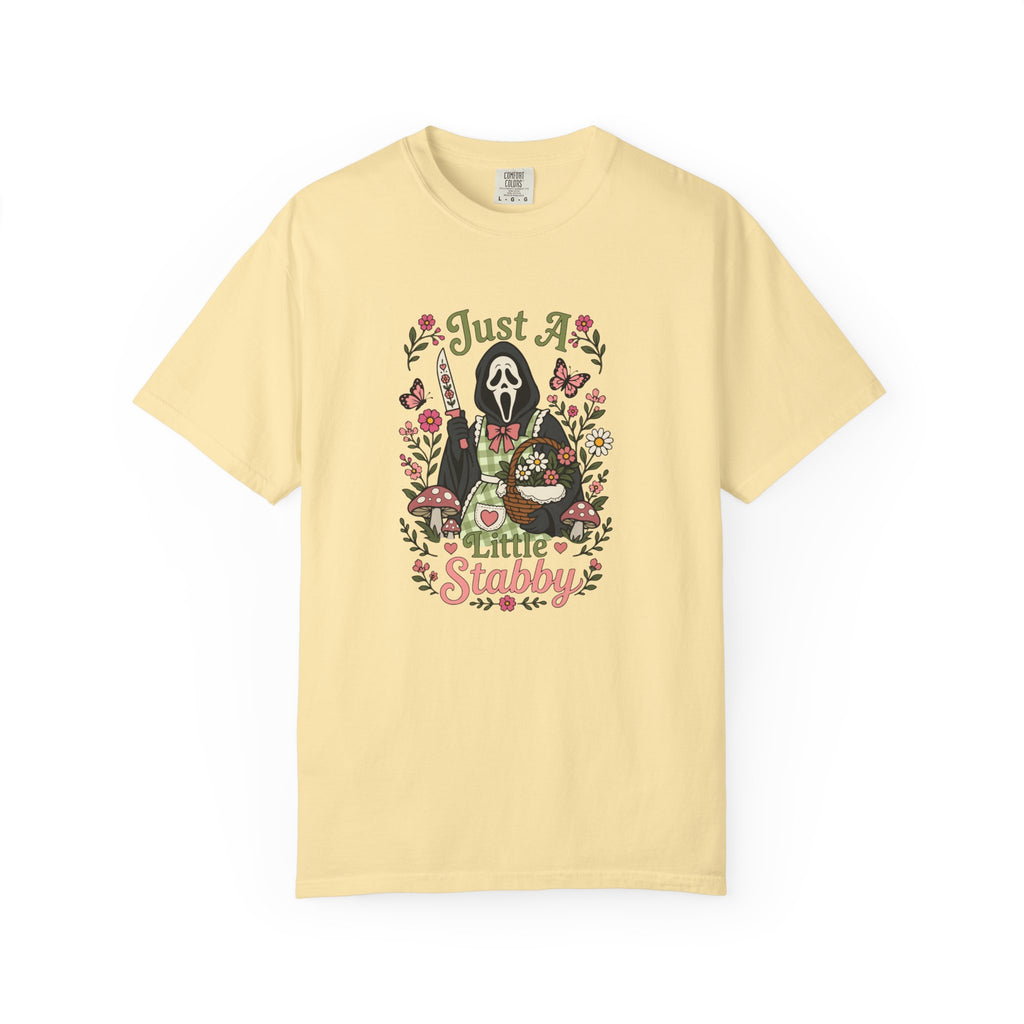 Just A Little Stabby Horror Slasher Comfort Colors T-Shirt
