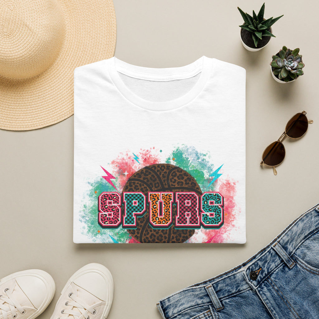 Colorful Leopard San Antonio Basketball TShirt