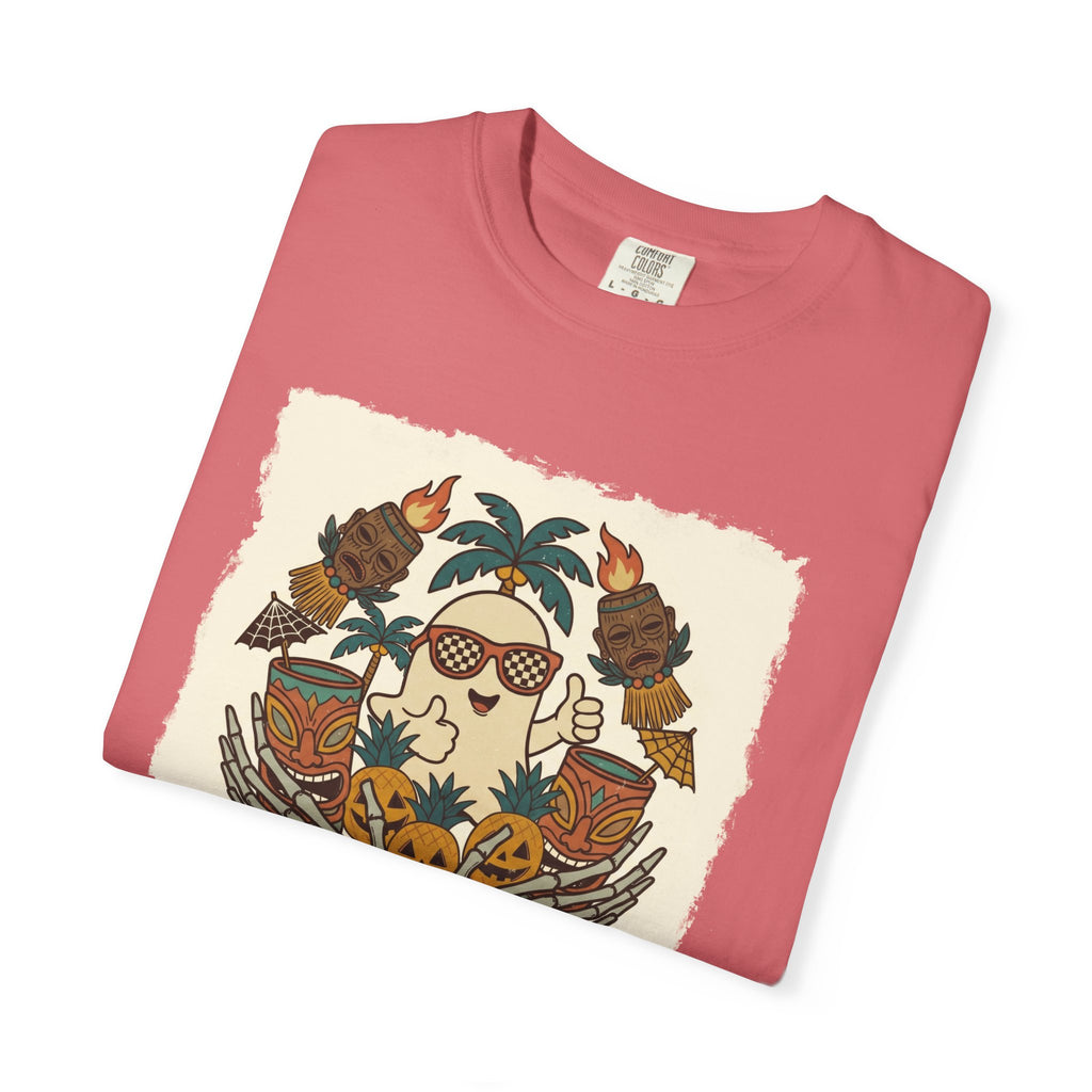 Spooky TikiWeen SummerWeen Ghost Comfort Colors TShirt