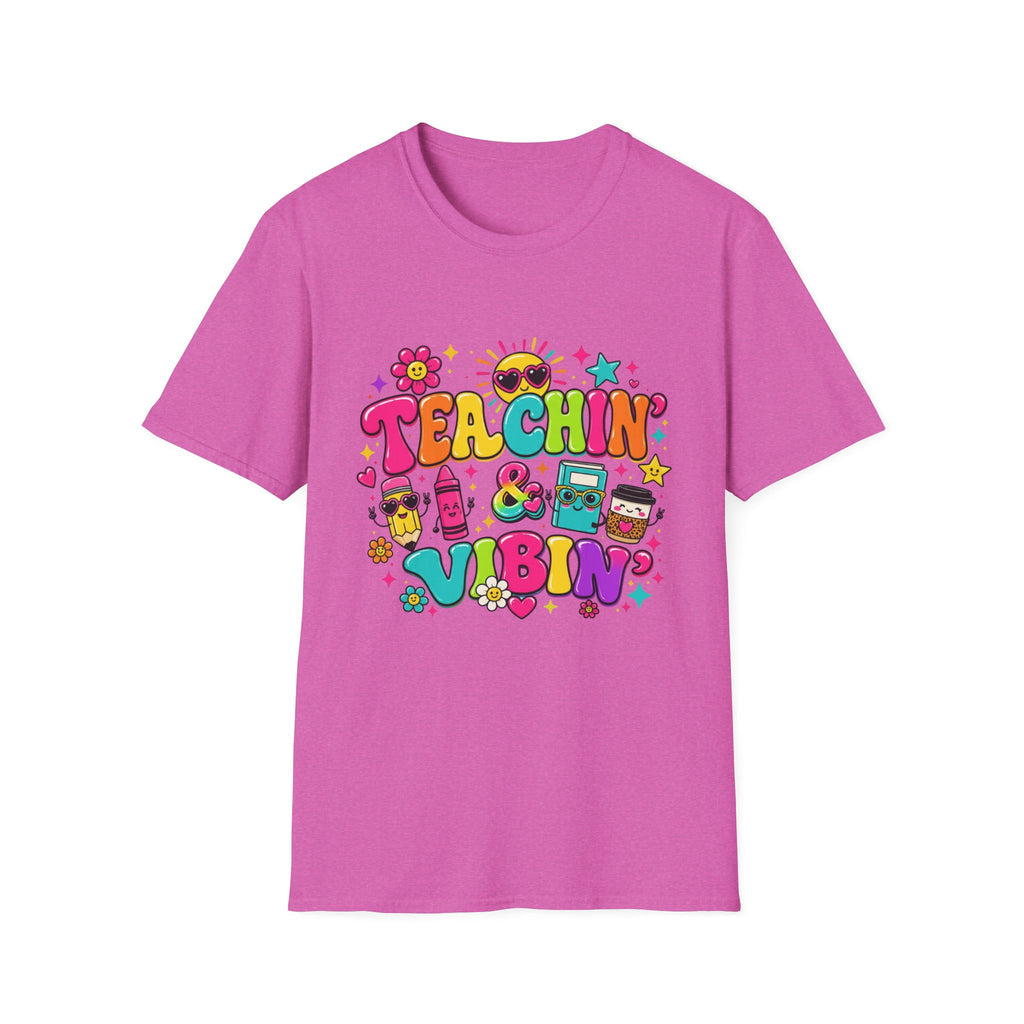 Teachin' & Vibin' Teacher T-Shirt
